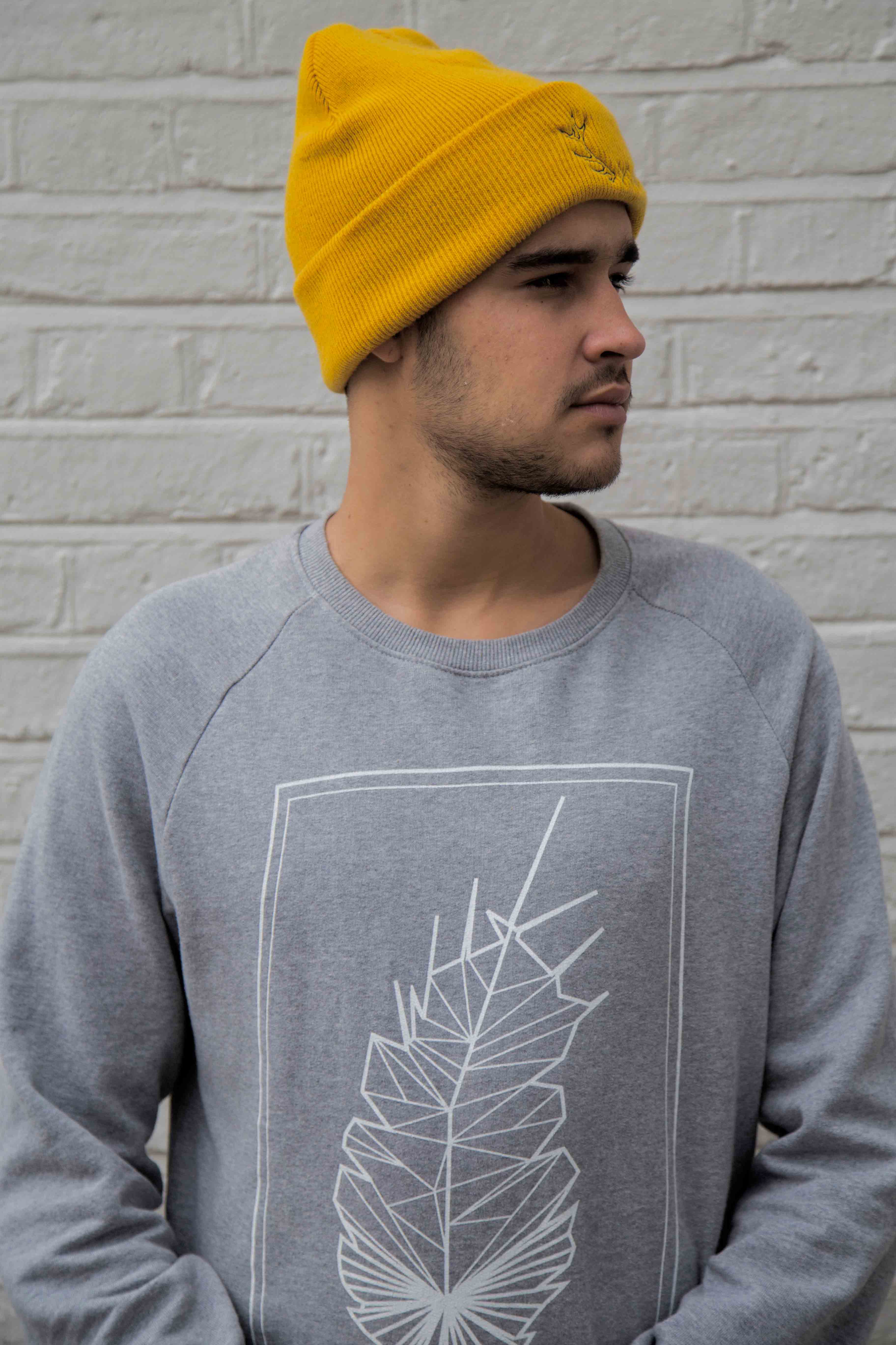 Geometric Feather - White Print - try wild